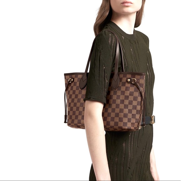 Louis Vuitton Neverfull Pm Damier Ebene with Pochette Authentic - Picture 12 of 12